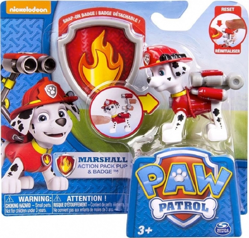 Spin Master Παιχνίδι Μινιατούρα Paw Patrol Action Pack Pup – Marshall