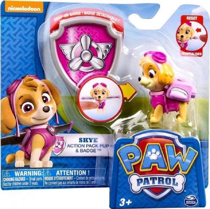 Spin Master Παιχνίδι Μινιατούρα Paw Patrol Action Pack Pup Skye