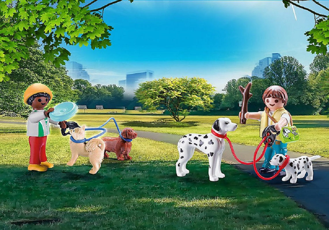 Playmobil City Life Βαλιτσάκι Βόλτα με Σκυλάκια για 4-10 ετών