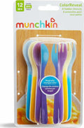 Munchkin Σετ Πολύχρωμα Πιρούνια &amp; Κουτάλια Colour Change Forks &amp; Spoons (6τμχ) 12536