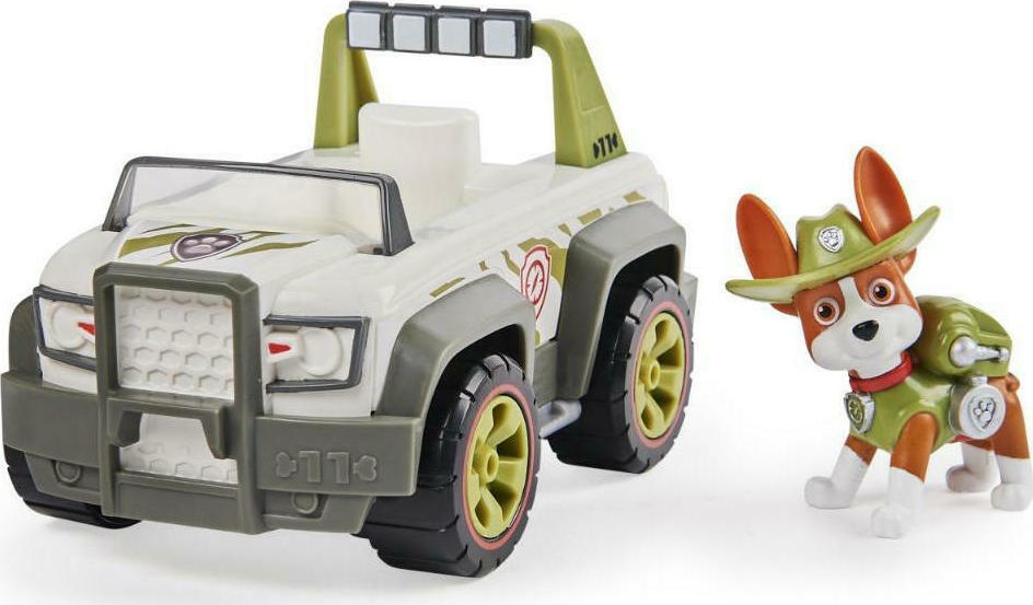 Spin Master Paw Patrol Tracker Jungle Cruiser Vehicle With Pup