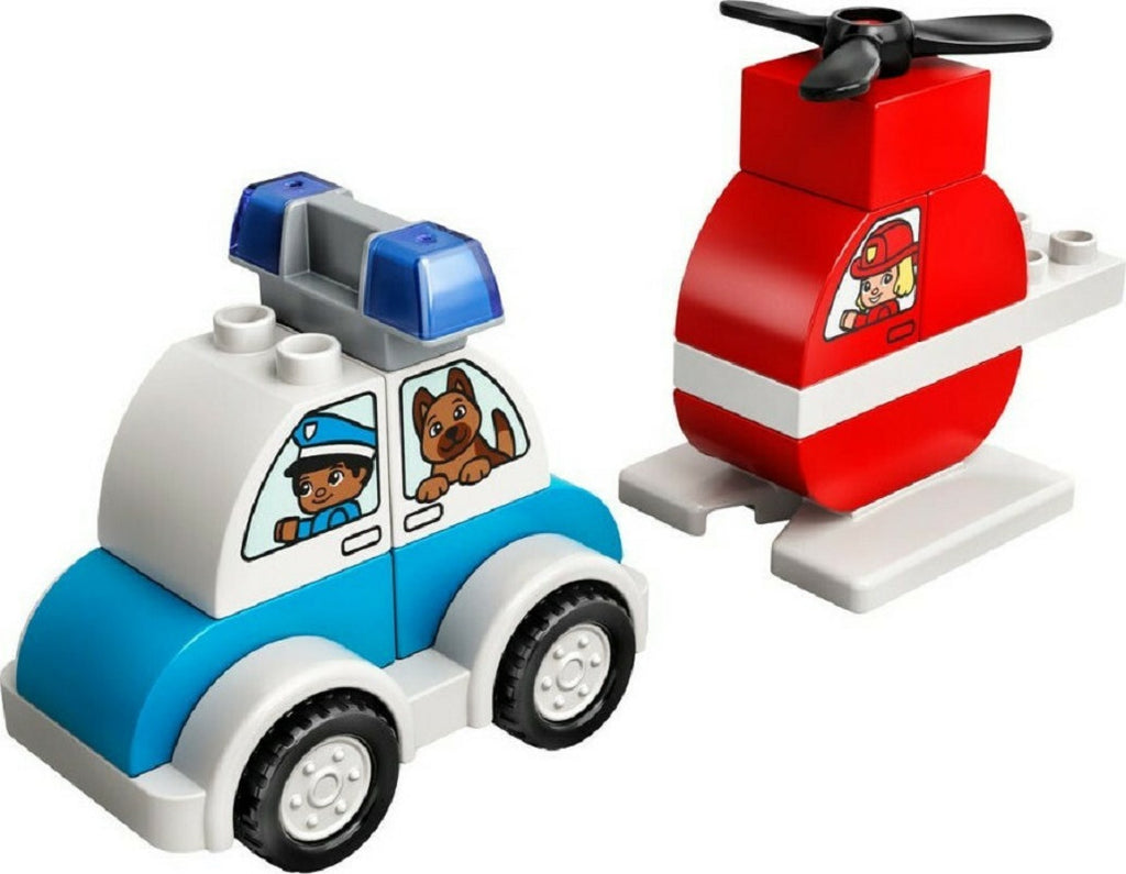 Lego Duplo: Fire Helicopter Police Car για 1.5+ ετών