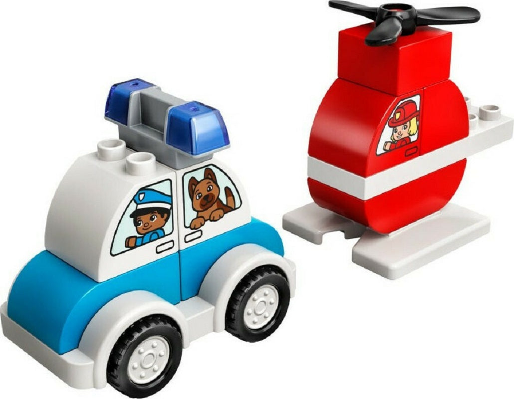 Lego Duplo: Fire Helicopter Police Car για 1.5+ ετών