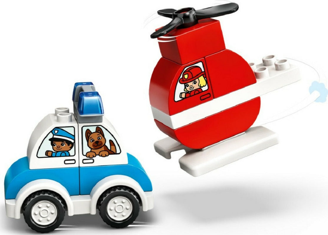Lego Duplo: Fire Helicopter Police Car για 1.5+ ετών