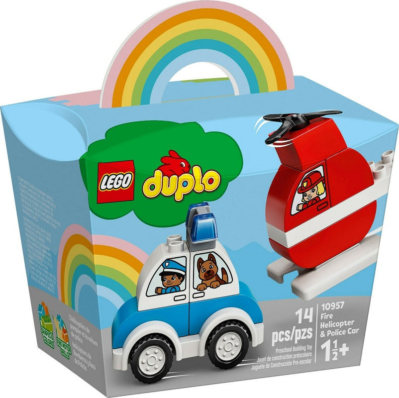 Lego Duplo: Fire Helicopter Police Car για 1.5+ ετών