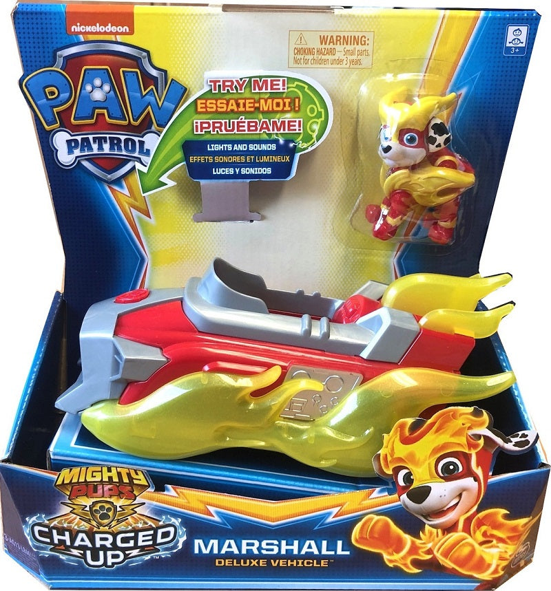 Spin Master Paw Patrol: Mighty Pups Charged Up – Marshall Deluxe Vehicle (20121273)