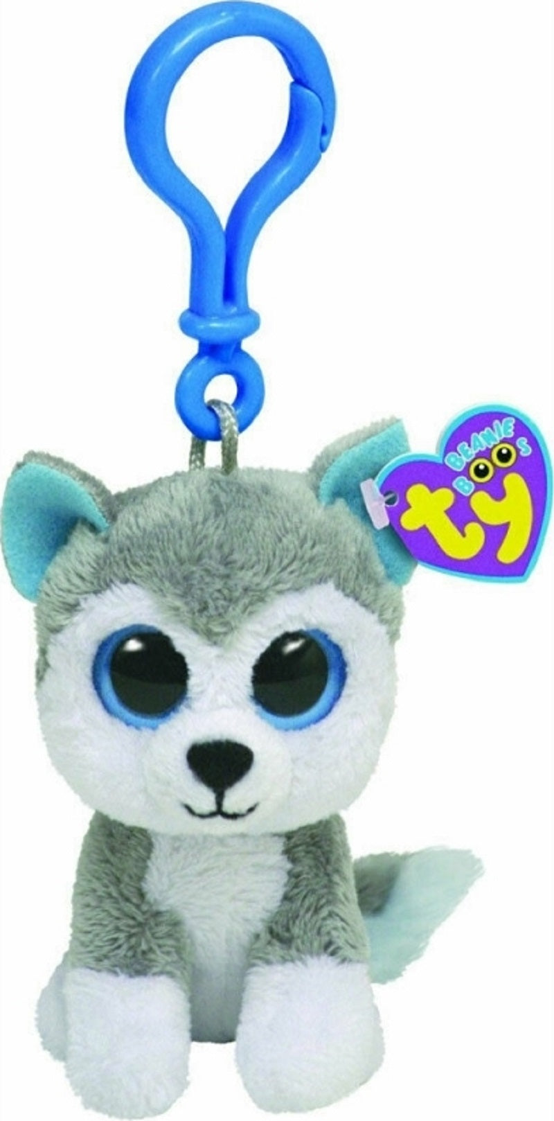 TY BEANIE BOOS SLUSH ΧΝΟΥΔΩΤΟ ΚΛΙΠ ΣΚΥΛΑΚΙ ΓΚΡΙ ΚΑΙ ΛΕΥΚΟ 8.5ΕΚ (#1607-36503)