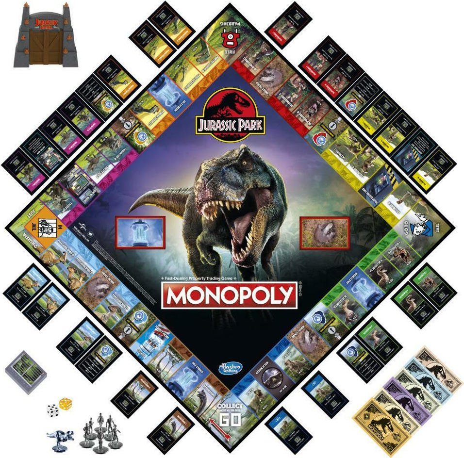 Hasbro Επιτραπέζιο Παιχνίδι Monopoly: Jurassic Park