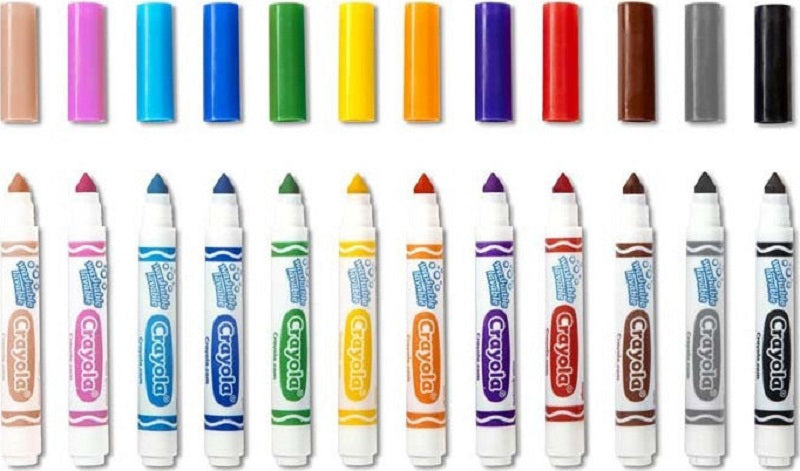Crayola – 12 Χονδροί Μαρκαδόροι (58-8329-E-000)