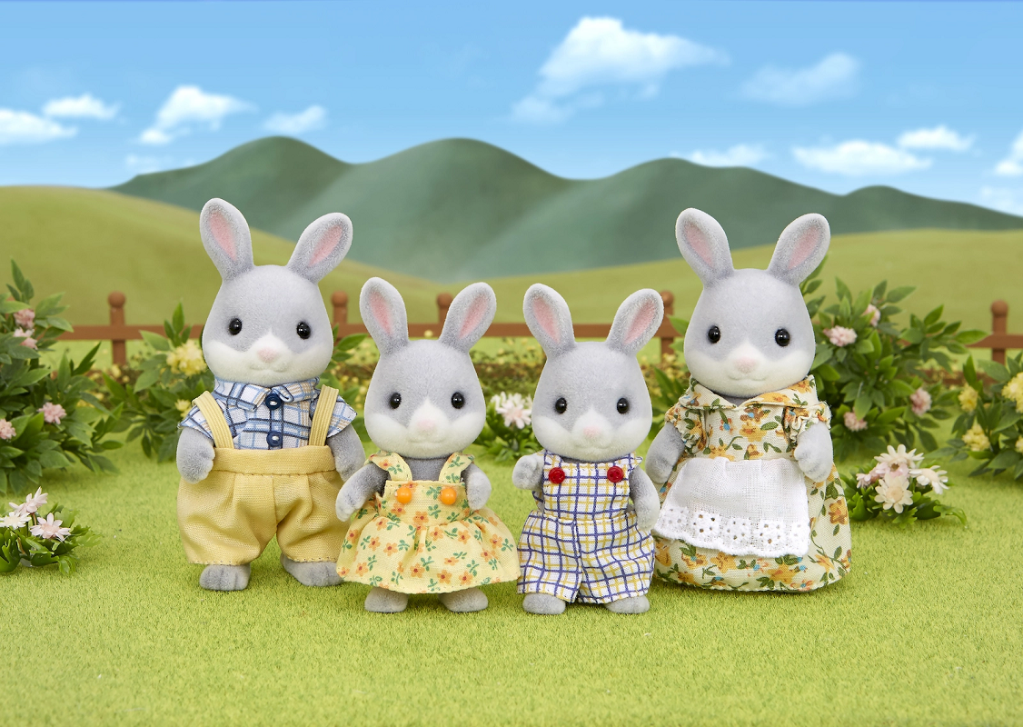 Epoch Toys Παιχνίδι Μινιατούρα Sylvanian Families Cottontail Rabbit Family για 3+ Ετών