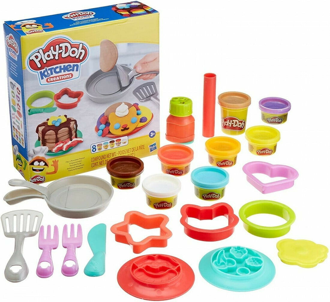 Hasbro Play-Doh Πλαστελίνη – Παιχνίδι Kitchen Creations Flip’ n’ Pancakes