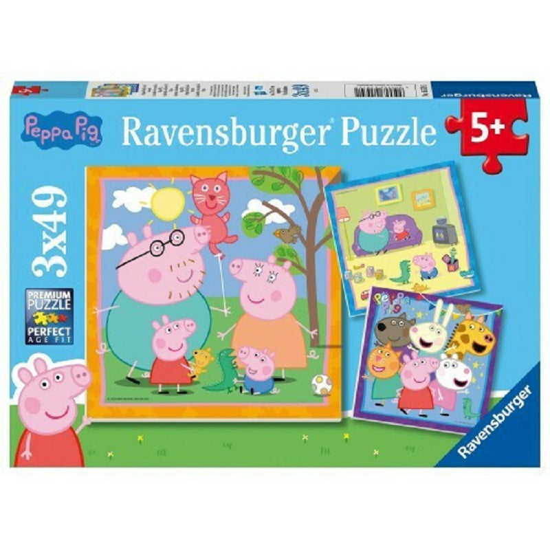 Ravensburger Παζλ 3×49 τεμ. Πέππα το Γουρουνάκι κωδικός 05579