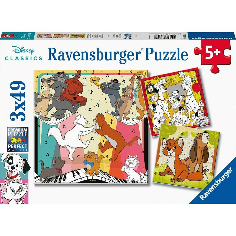 Ravensburger 05155 Παζλ 3×49 τεμ. Οι Hρωες της Disney
