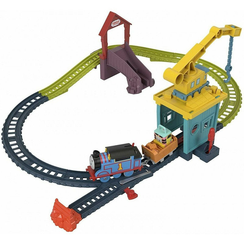 Fisher Price Τόμας Το Τρενάκι Πίστα και Σταθμός Επισκευών με την Καρλι και τη Σαντι