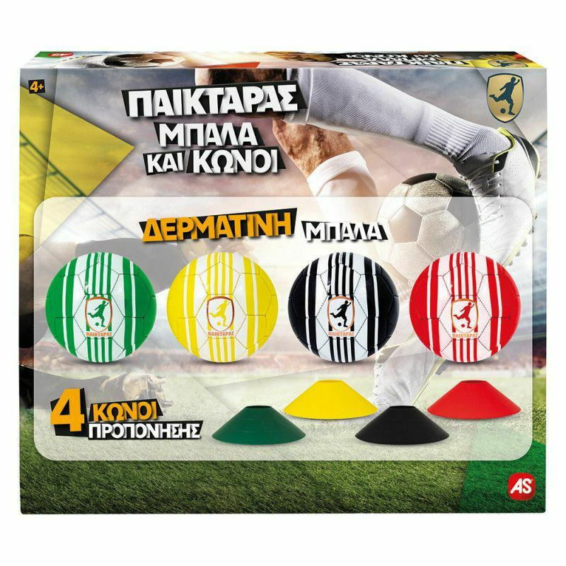 AS Λαμπάδα Παικταράς Μαύρος Με Μπάλα Και 4 Κώνους (1500-15760)
