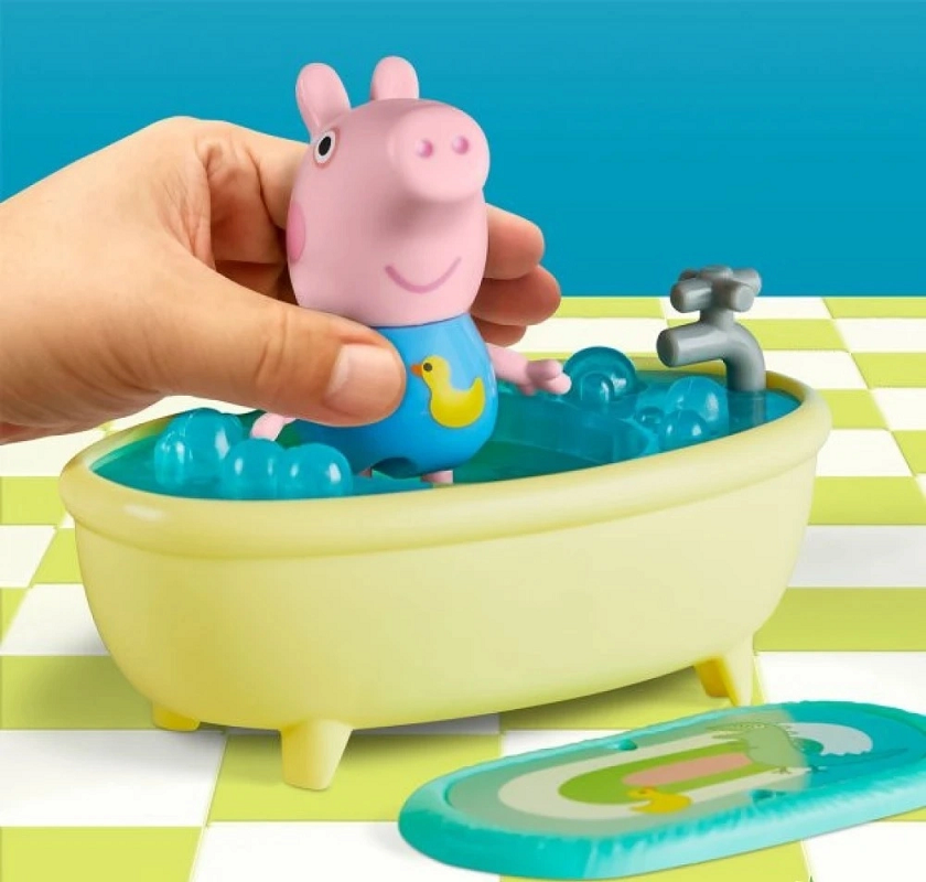 Hasbro Παιχνίδι Μινιατούρα Peppa Pig George Ώρα για Μπάνιο για 3+ Ετών