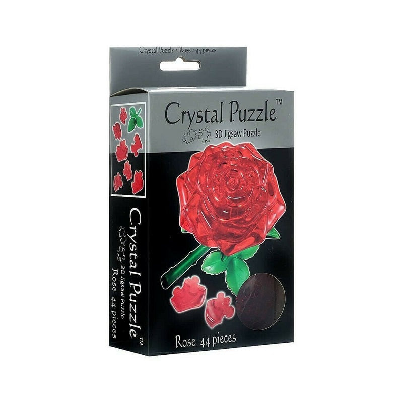 CRYSTAL PUZZLES 3D ΠΑΖΛ Τριαντάφυλλο Κόκκινο 44τμχ