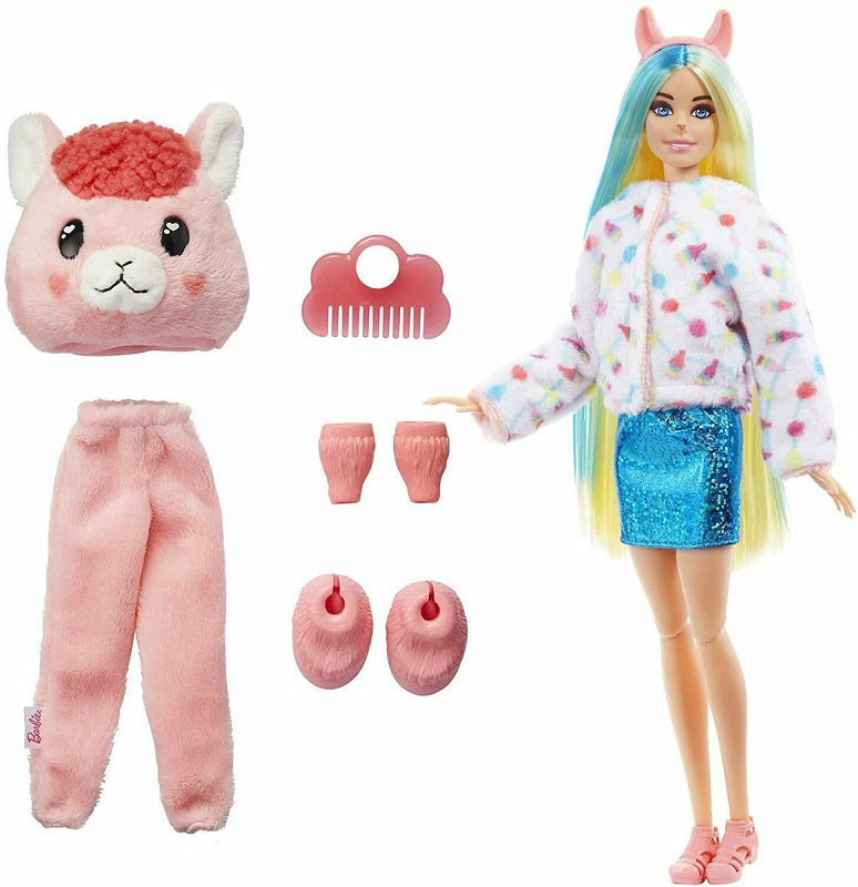 Mattel Κούκλα Barbie Cutie Reveal: Λάμα για 3+ Ετών
