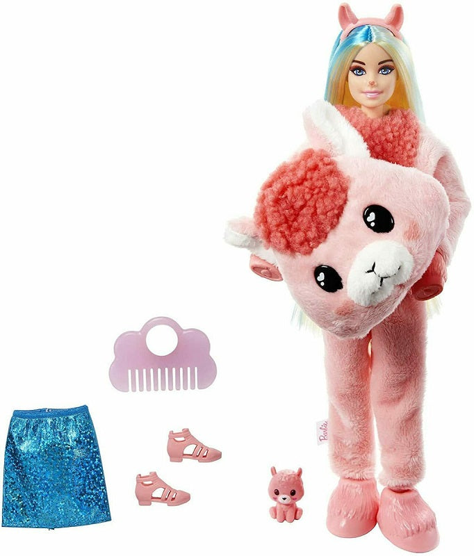 Mattel Κούκλα Barbie Cutie Reveal: Λάμα για 3+ Ετών