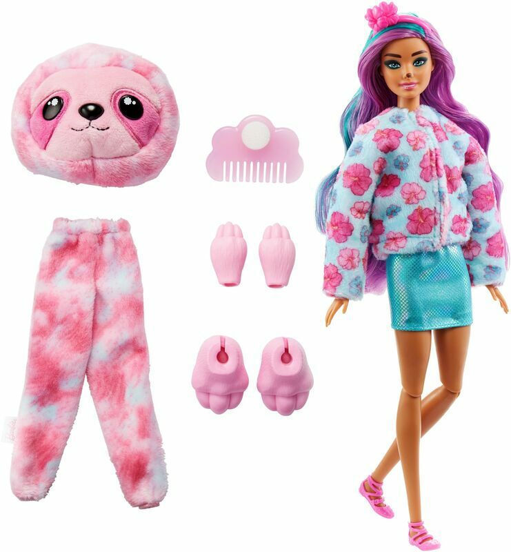 Mattel Κούκλα Barbie Cutie Reveal Dreamland Fantasy Series – Sloth για 3+ Ετών