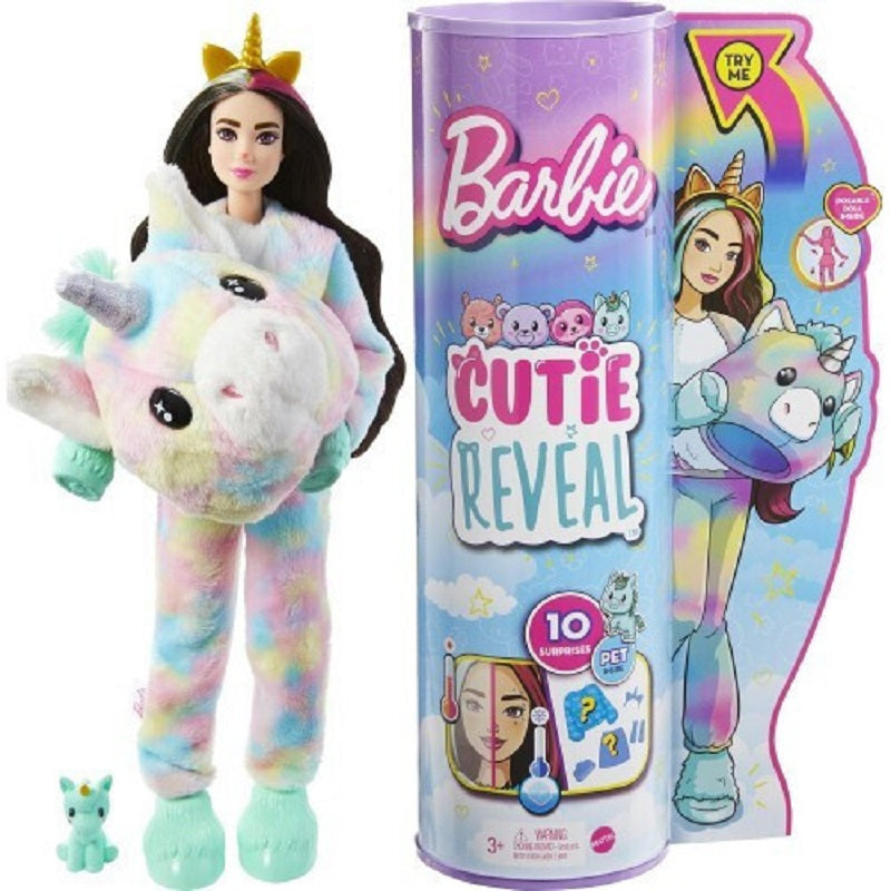 Mattel Κούκλα Barbie Cutie Reveal Dreamland Fantasy Series – Unicorn για 3+ Ετών