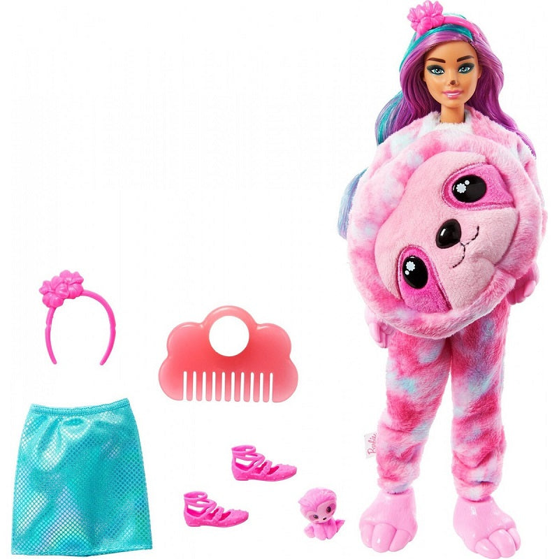 Mattel Κούκλα Barbie Cutie Reveal Dreamland Fantasy Series – Sloth για 3+ Ετών
