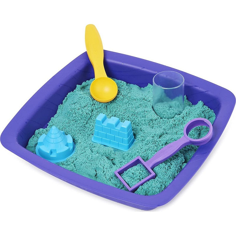 Spin Master Παιχνίδι Κατασκευών με Άμμο Kinetic Sand Sparkle Sandcastle Set Green για Παιδιά 3+ Ετών