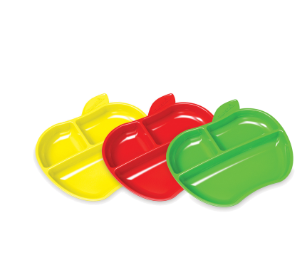 Munchkin Σετ 3 Μπολ σε σχήμα μήλου “Apple Plates” 6m+ 12102