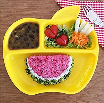 Munchkin Σετ 3 Μπολ σε σχήμα μήλου “Apple Plates” 6m+ 12102