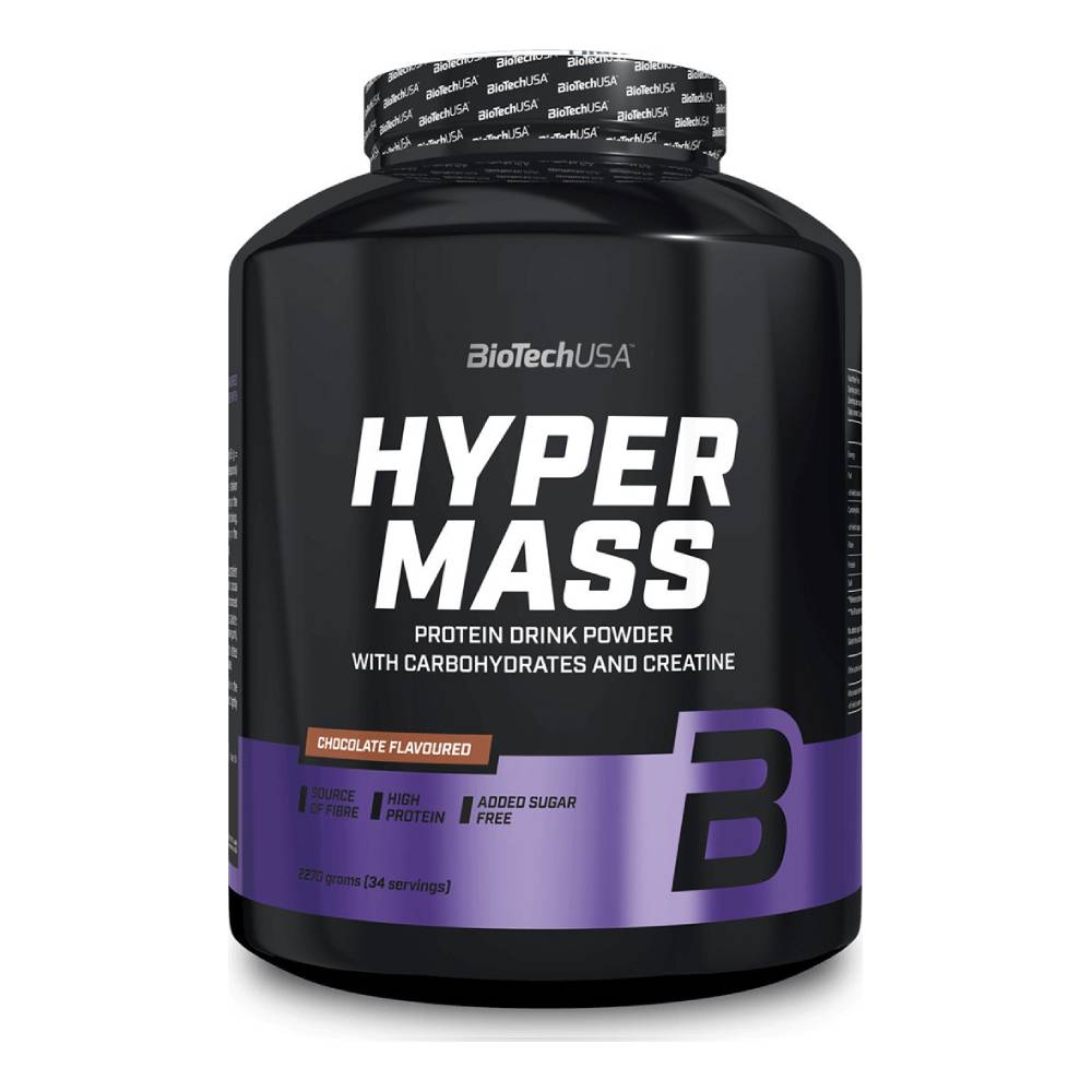 Biotech USA Hyper Mass Drink Powder With Carbohydrates & Creatine Χωρίς Γλουτένη 2.27kg Chocolate