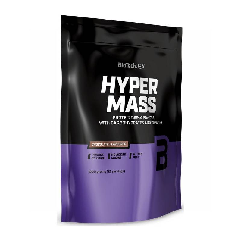 Biotech USA Hyper Mass Drink Powder With Carbohydrates & Creatine Χωρίς Γλουτένη 1kg Chocolate