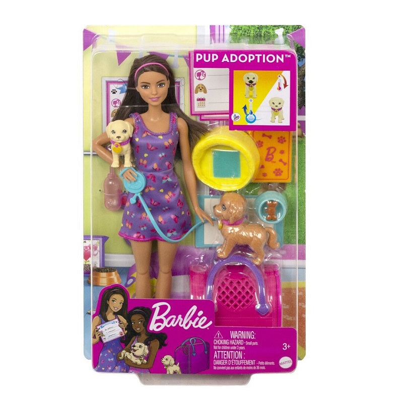 Mattel Κούκλα Barbie Pup Adoption για 3+ Ετών