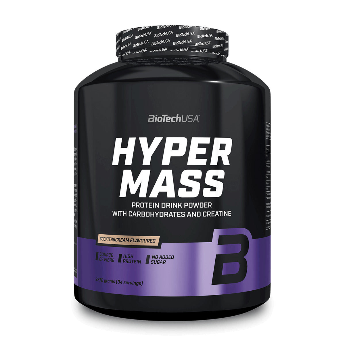 Biotech USA Hyper Mass Drink Powder With Carbohydrates & Creatine Χωρίς Γλουτένη 2.27kg Cookies&Cream