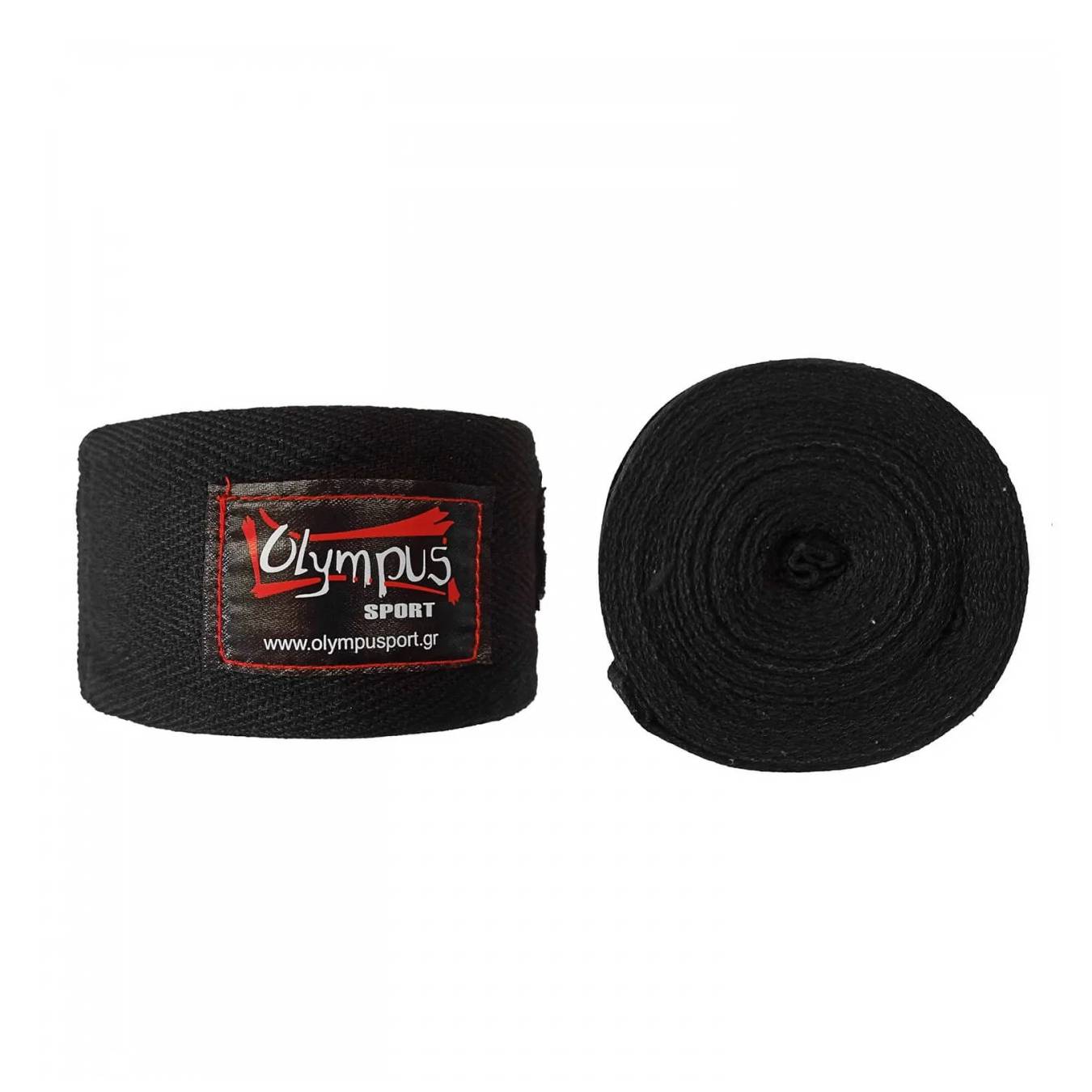 Μπαντάζ Olympus PERFECT WRAP Βαμβακερά Μαύρα, 350cm
