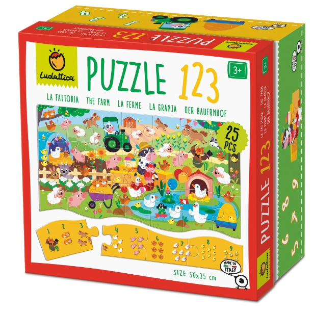 Ludattica puzzle 1 2 3 - The Farm 22990