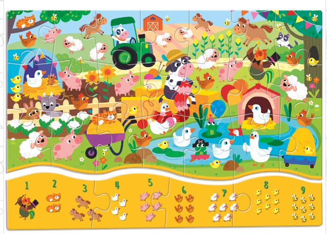 Ludattica puzzle 1 2 3 - The Farm 22990