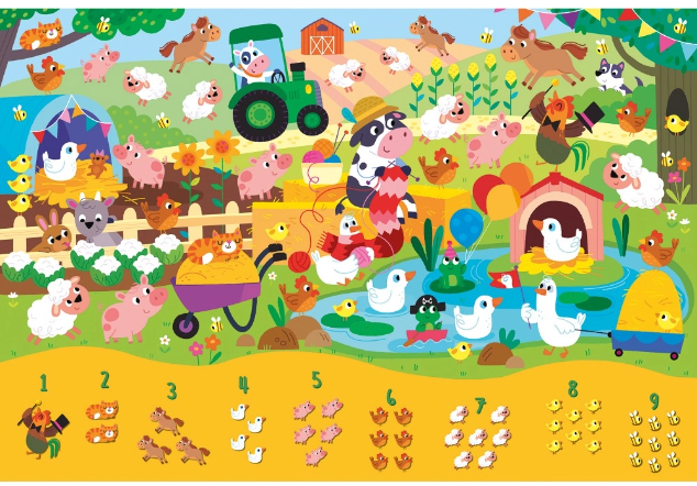 Ludattica puzzle 1 2 3 - The Farm 22990