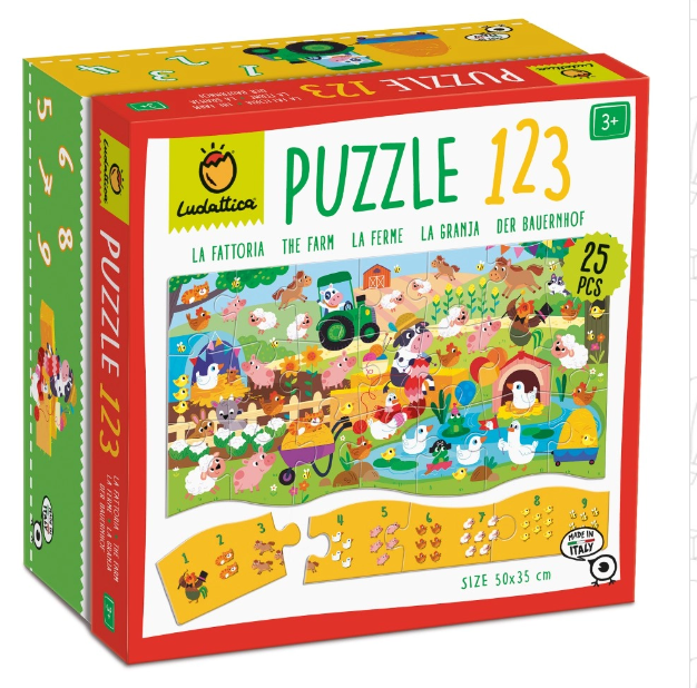 Ludattica puzzle 1 2 3 - The Farm 22990