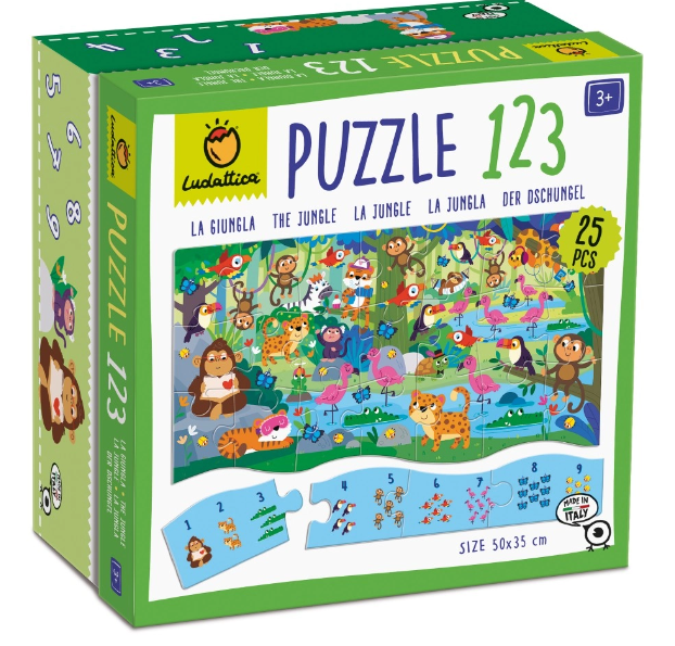 Ludattica puzzle 1 2 3 - The Jungle 23003