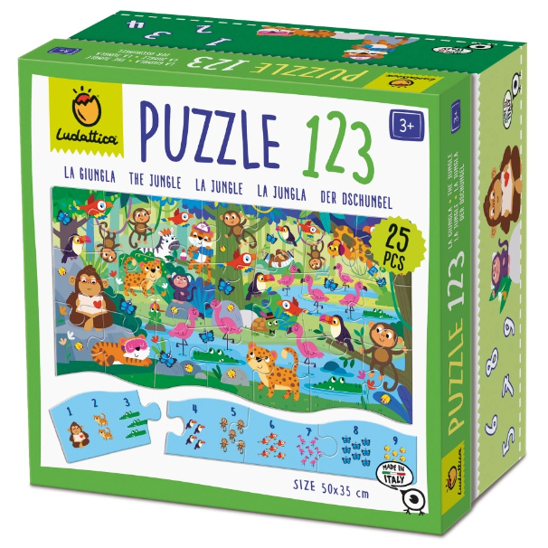 Ludattica puzzle 1 2 3 - The Jungle 23003