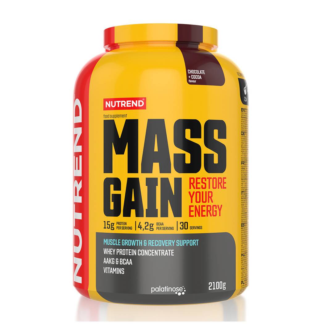 Nutrend Mass Gain Πρωτεΐνη Ορού Γάλακτος 2.1kg Chocolate & Cacao