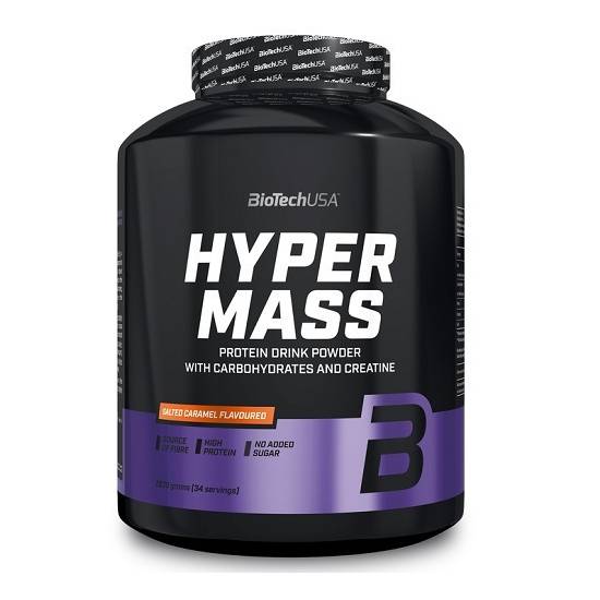 Biotech USA Hyper Mass Drink Powder With Carbohydrates & Creatine Χωρίς Γλουτένη 2.27kg Salted Caramel