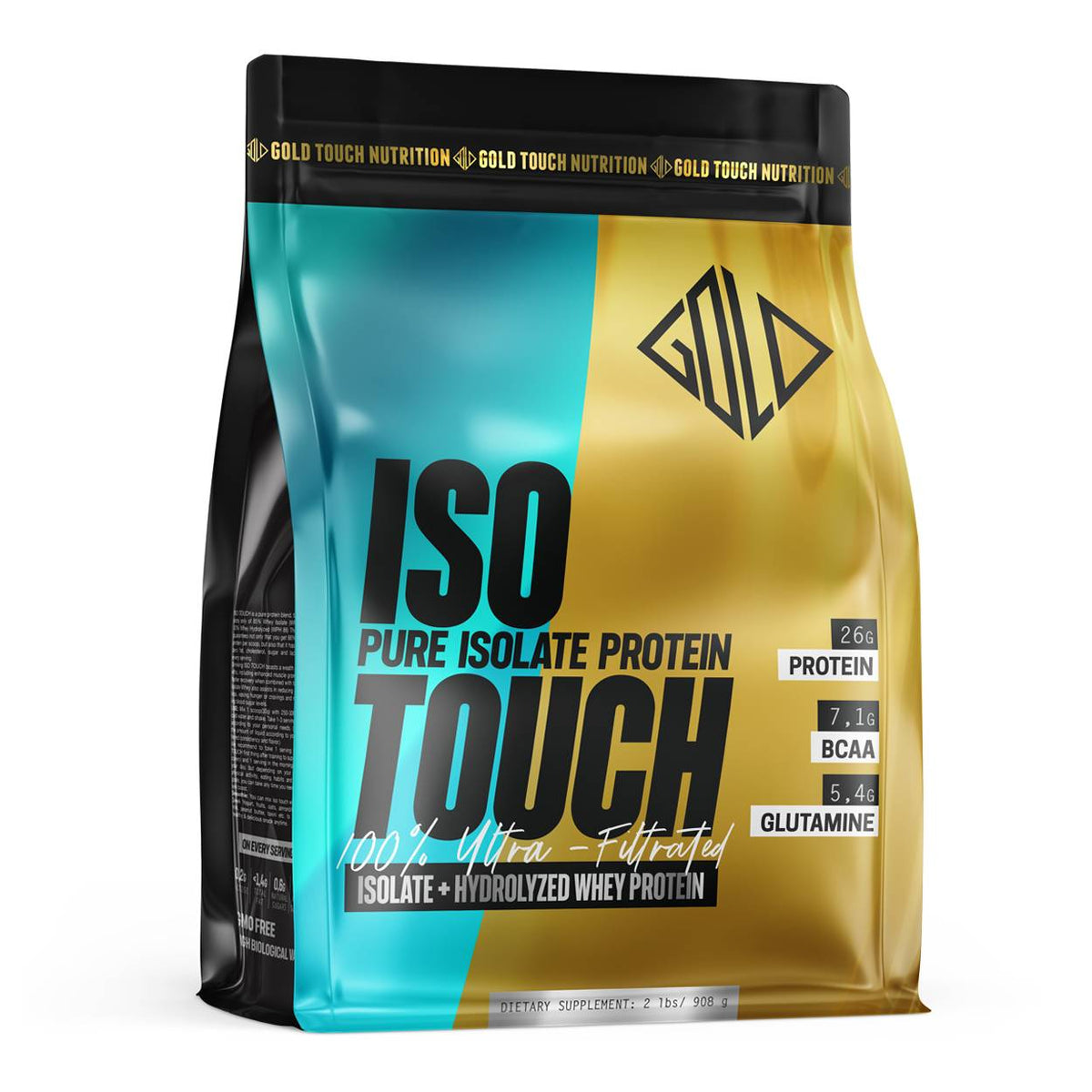 GoldTouch Nutrition Iso Touch 86% Πρωτεΐνη Ορού Γάλακτος Χωρίς Γλουτένη 908gr Cookie Dough