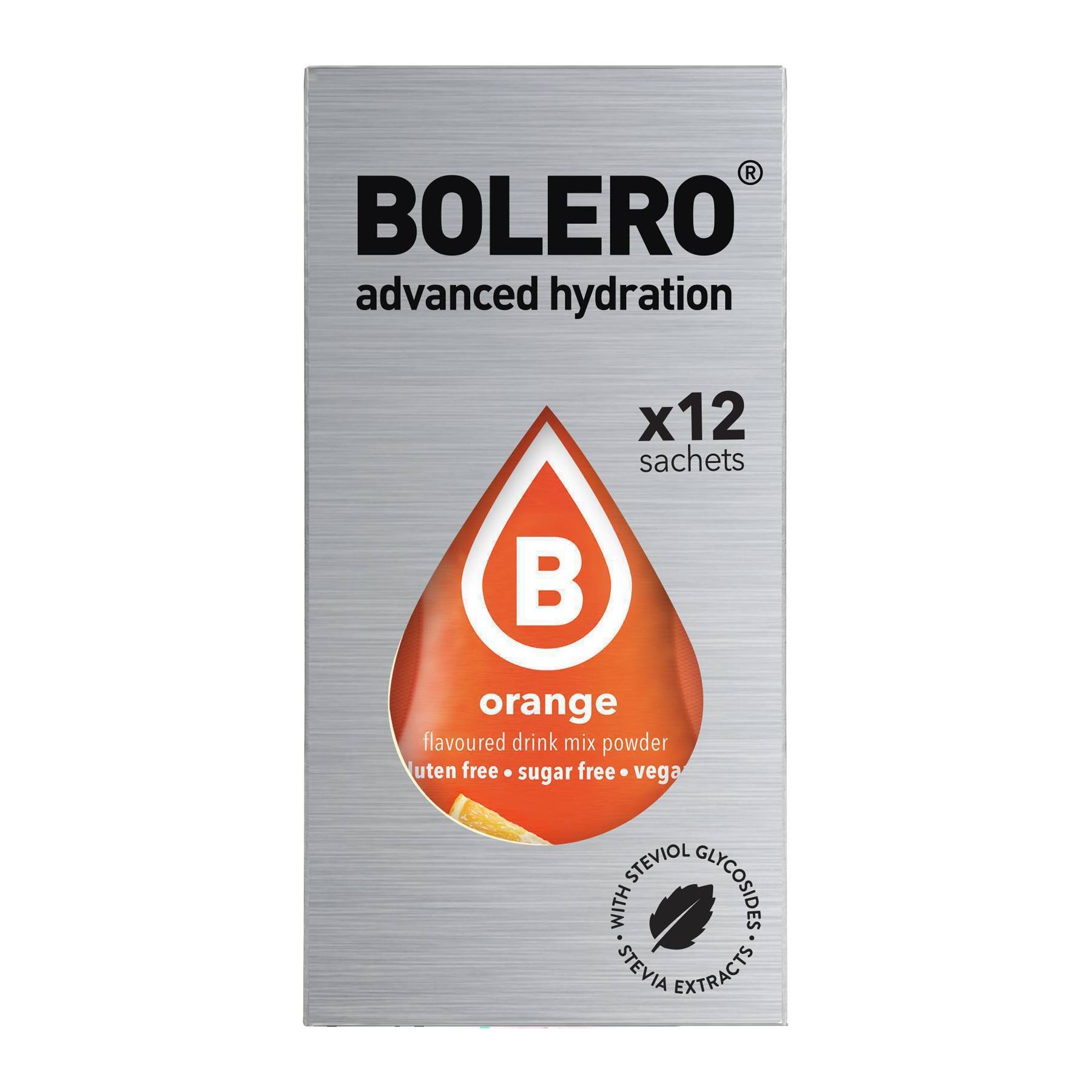 Bolero Χυμός σε Σκόνη 500ml σε Νερό Πορτοκάλι Χωρίς Ζάχαρη 3gr 12τμχ