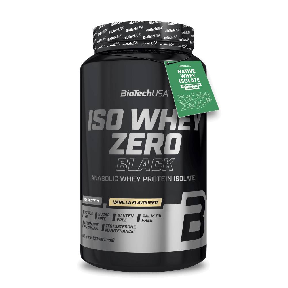 Biotech USA Iso Whey Zero Black Πρωτεΐνη Ορού Γάλακτος Χωρίς Γλουτένη & Λακτόζη 908gr Βανίλια