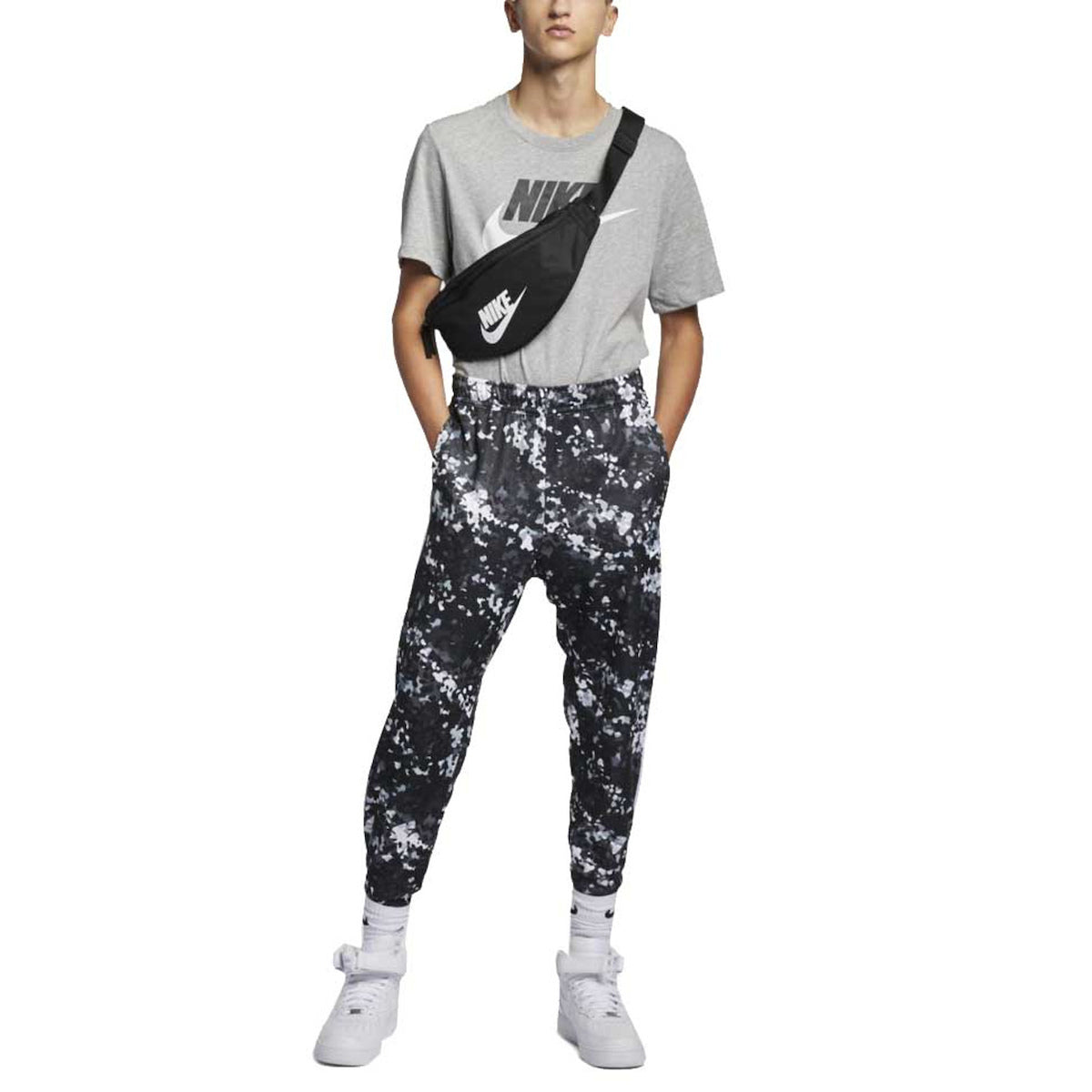 Nike Icon Futura Αθλητικό T-shirt Γκρι DX1985-063