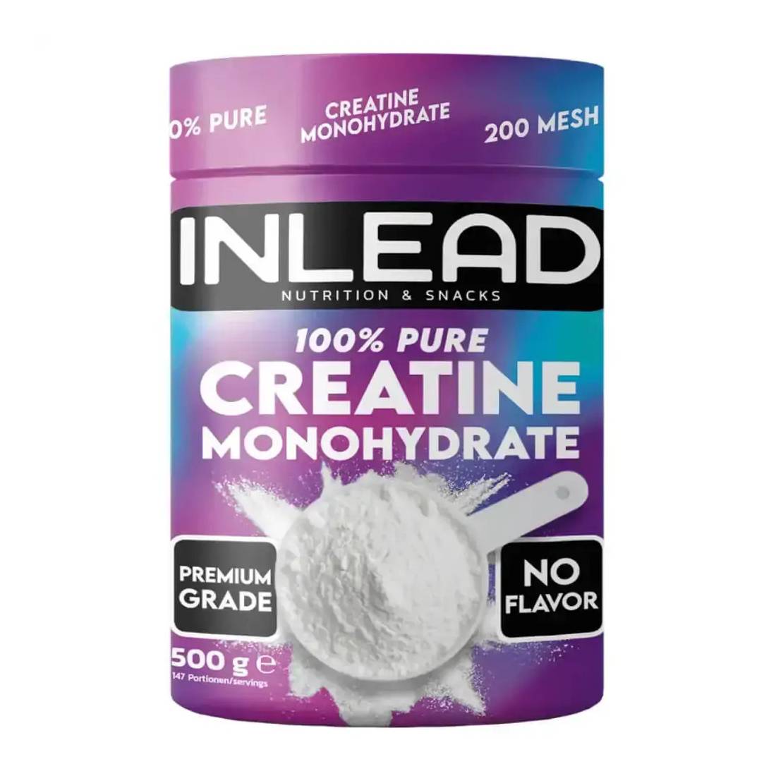 Inlead Nutrition Creatine Μονοϋδρική Κρεατίνη Unflavoured 500gr