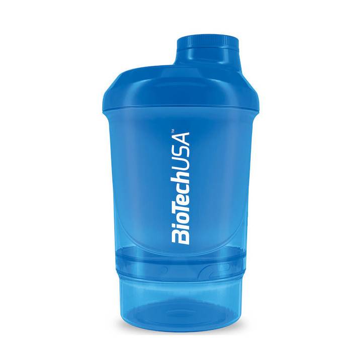 BioTech USA Wave+ Nano Shaker (300ml) – Blue