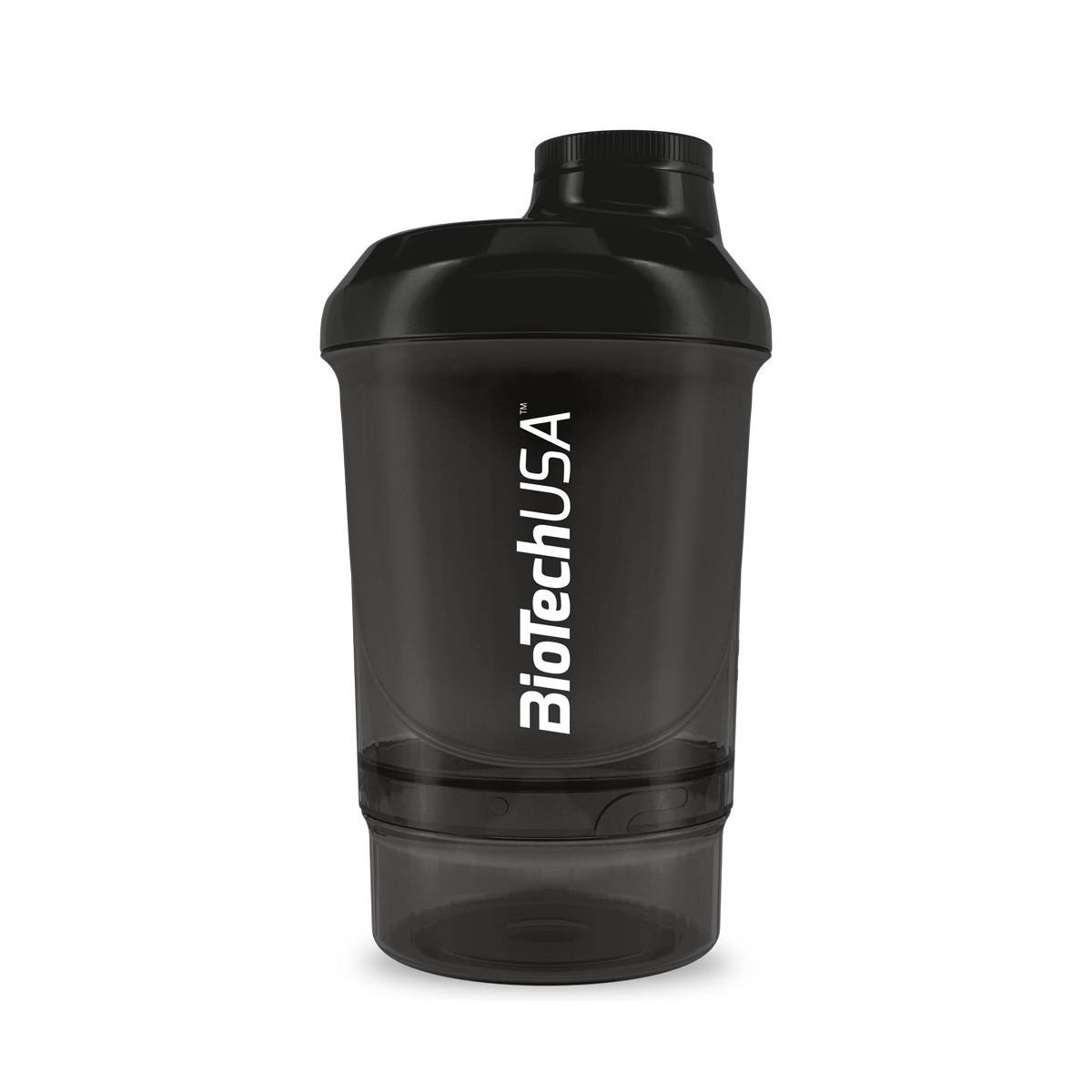BioTech USA Wave+ Nano Shaker (300 ml + 150 ml) Black