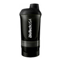 Biotech USA Wave Shaker Πρωτεΐνης 600ml Πλαστικό Μαύρο (+200ml+150ml)